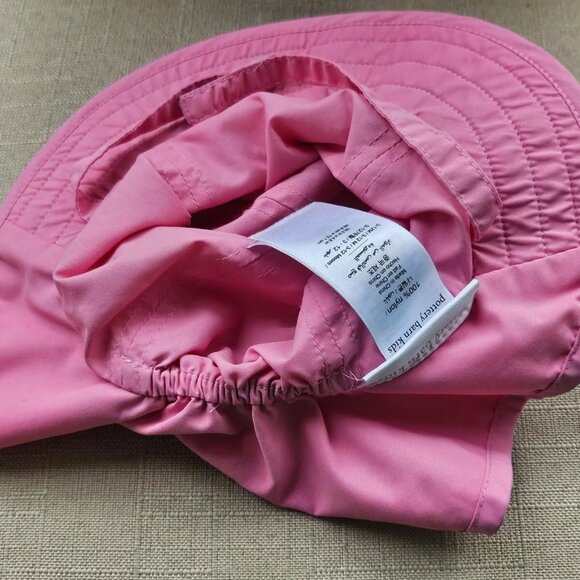 Pottery Barn Kids Hat Pink/White Bucket Cow Boy Hat Cap Size 3-12 month - Picture 9 of 11